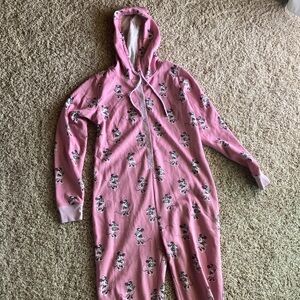 Disney Pink Minnie Mouse Pajama Onesie